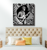 R&B Groove Wrapped Canvas